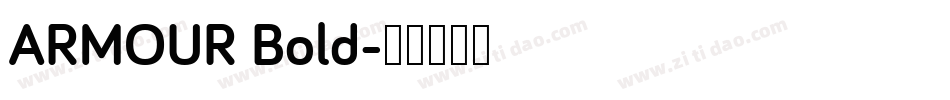 ARMOUR Bold字体转换